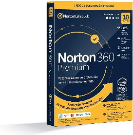 Norton 360 Premium 2021 - Antivirus software para 10 Dispositivos y 1 año de suscripción con renovación automática, Secure VPN