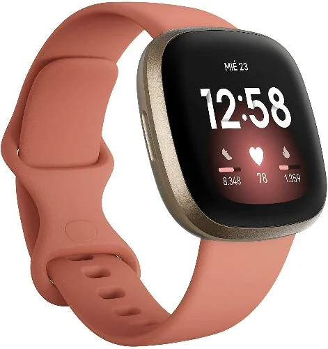 Los Mejores Relojes inteligentes del 2020 Fitbit Versa 3 - Smartwatch de salud y forma física con GPS integrado, análisis continuo de la frecuencia cardiaca, Alexa integrada