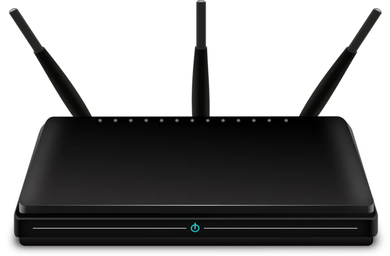 Tipos de conexiones de red inalambricas: router Wifi.