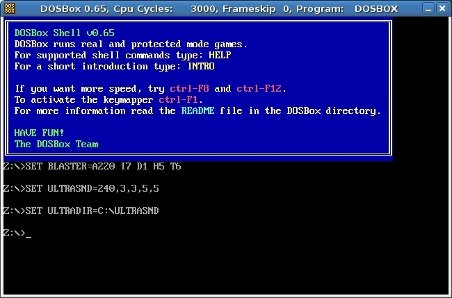 DOSBox, emulador de sistemas DOS.